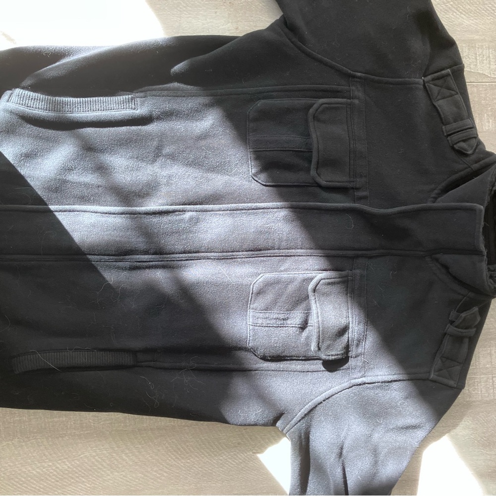 Express Black Sherpa-Lined Jacket